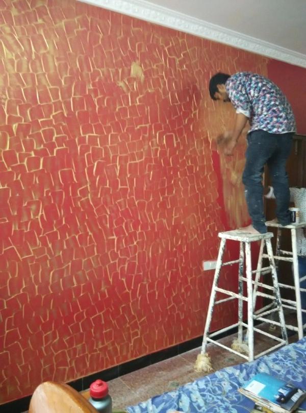 Wall Texture Design Asian Paints Colours Combinations - Texture Wall Paint Design , HD Wallpaper & Backgrounds