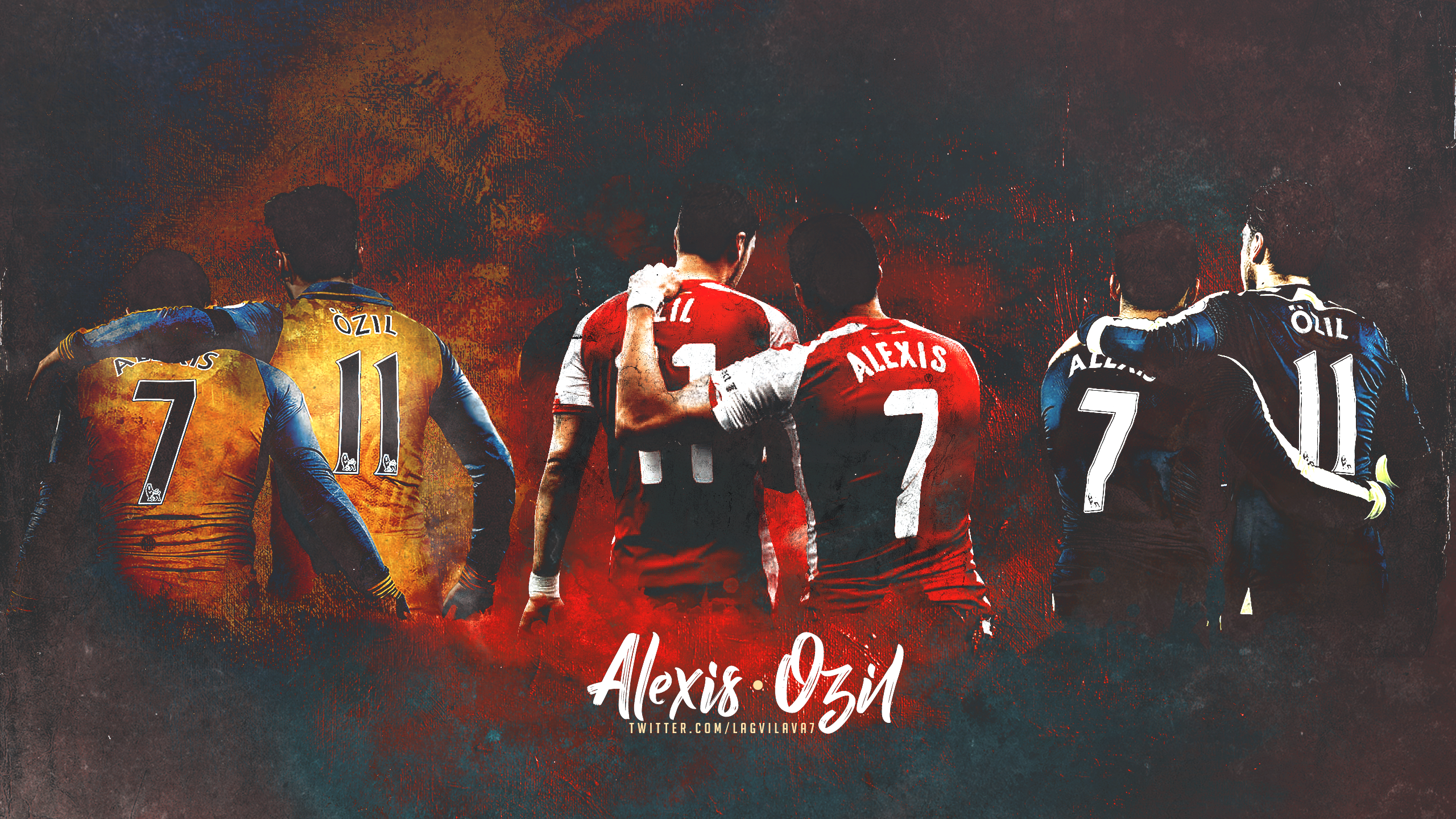 Mesut Ozil Alexis Sanchez Arsenal By Lagvilava Db9qqjq - Arsenal F.c. , HD Wallpaper & Backgrounds
