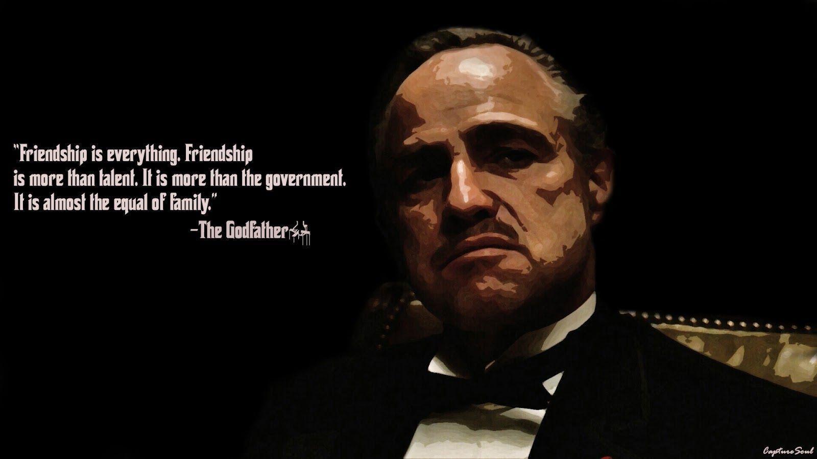 The Godfather Wallpaper 6 289236 Images Hd Wallpapers - Friendship Is Everything Godfather , HD Wallpaper & Backgrounds