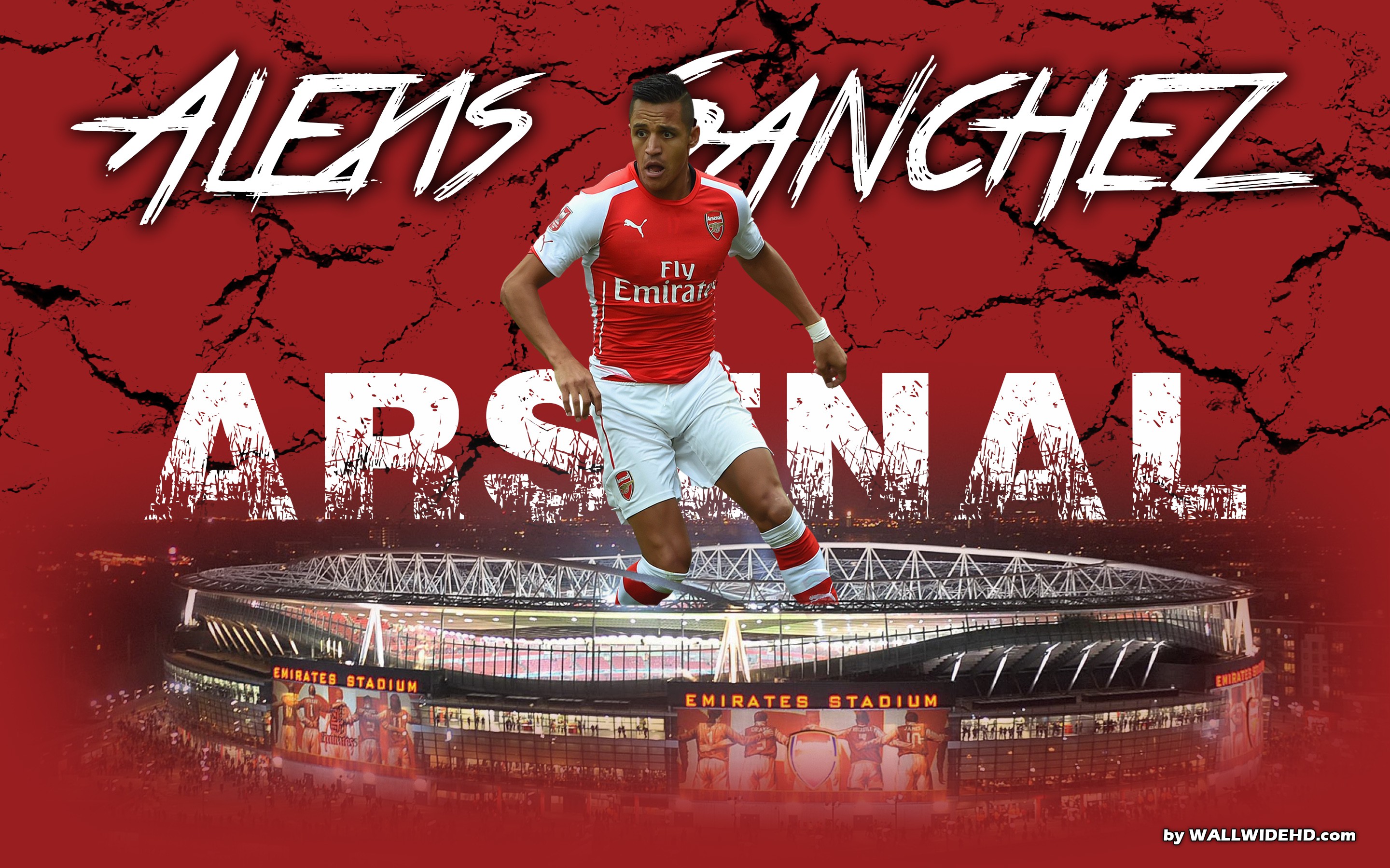 Alexis Sanchez 2015 Arsenal Fc Football Wallpaper - Alexis Sanchez Para Fondo De Pantalla , HD Wallpaper & Backgrounds