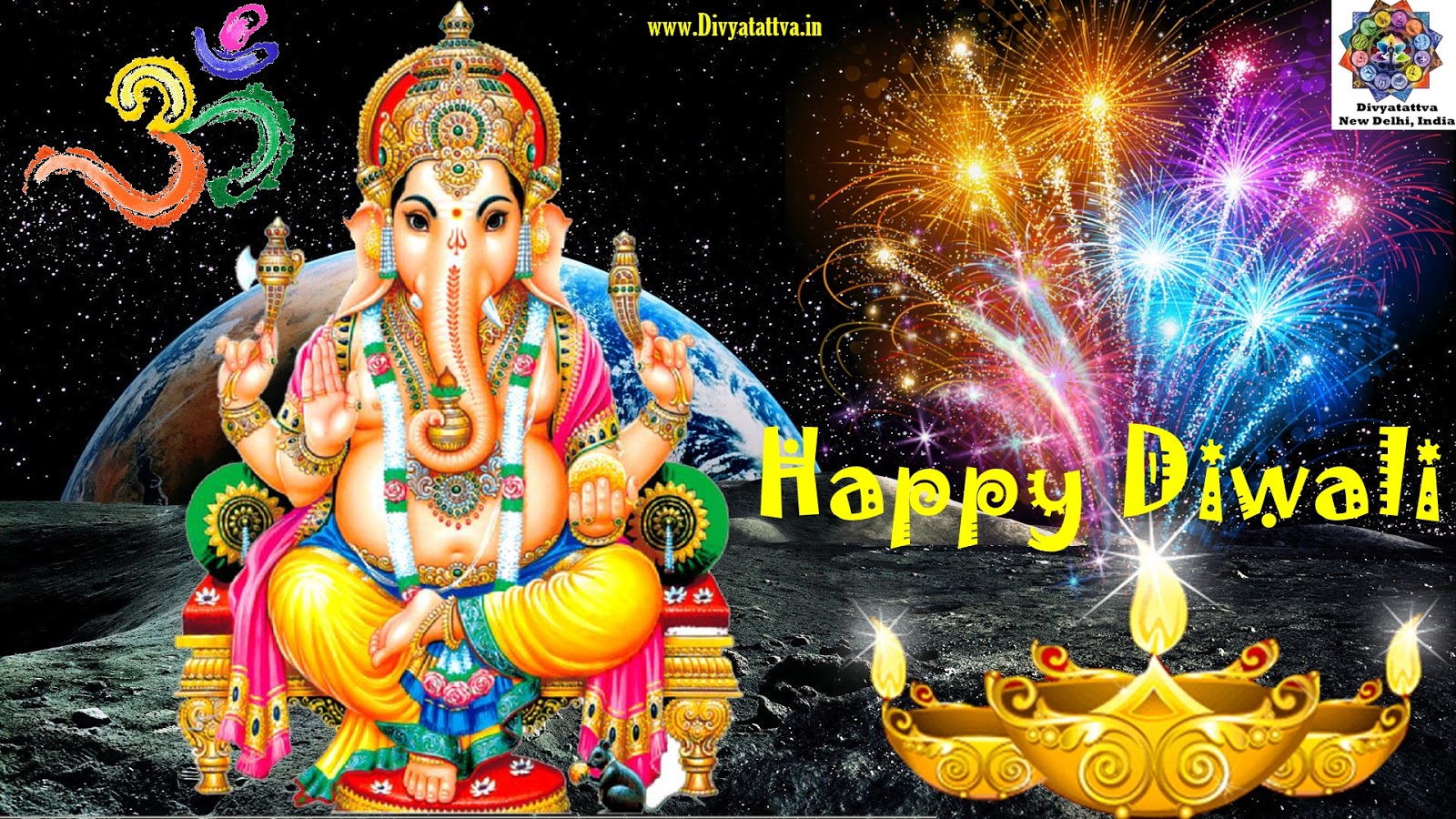 Happy Diwali Widescreen Hd Wallpapers - Good Morning Happy Ganesh Chaturthi , HD Wallpaper & Backgrounds