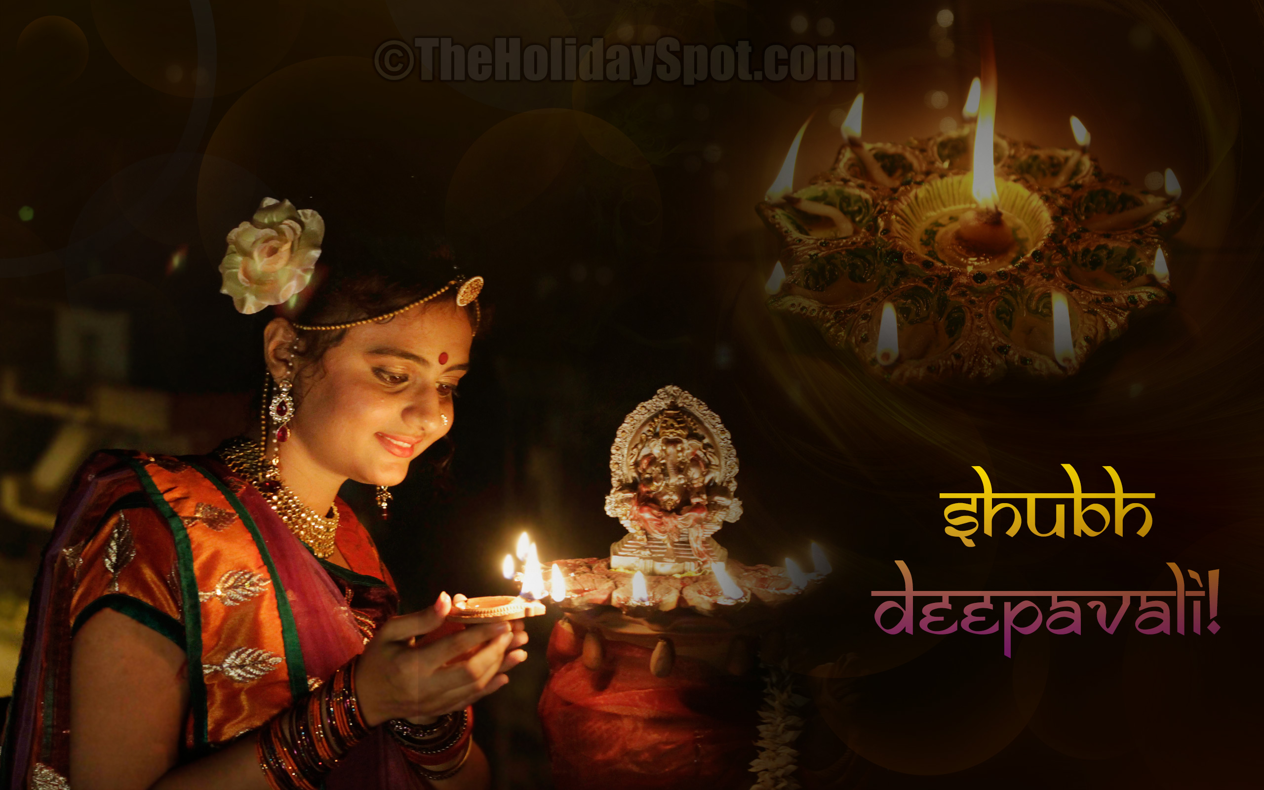 Shubh Deepavali - Happy Roop Chaudas Wishes , HD Wallpaper & Backgrounds