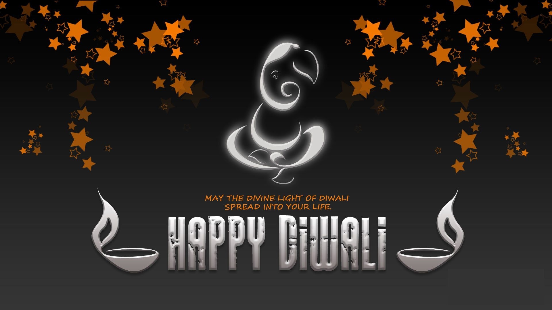 Happy Diwali Wallpaper Hd Widescreen - Happy Diwali Black Background , HD Wallpaper & Backgrounds