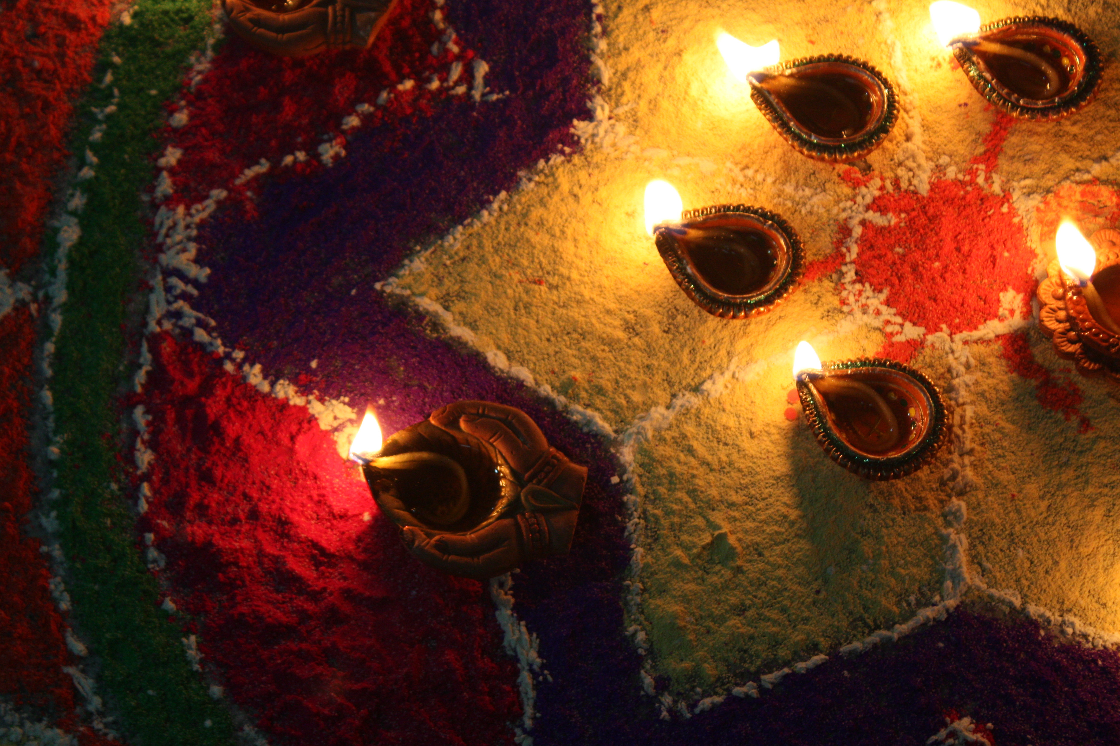 Happy Diwali - Happy Diwali With Diya , HD Wallpaper & Backgrounds