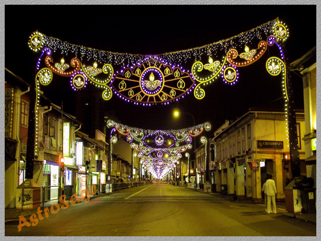 Diwali Backgrounds Of Wallpapers - Diwali Outdoor Decoration Lights , HD Wallpaper & Backgrounds
