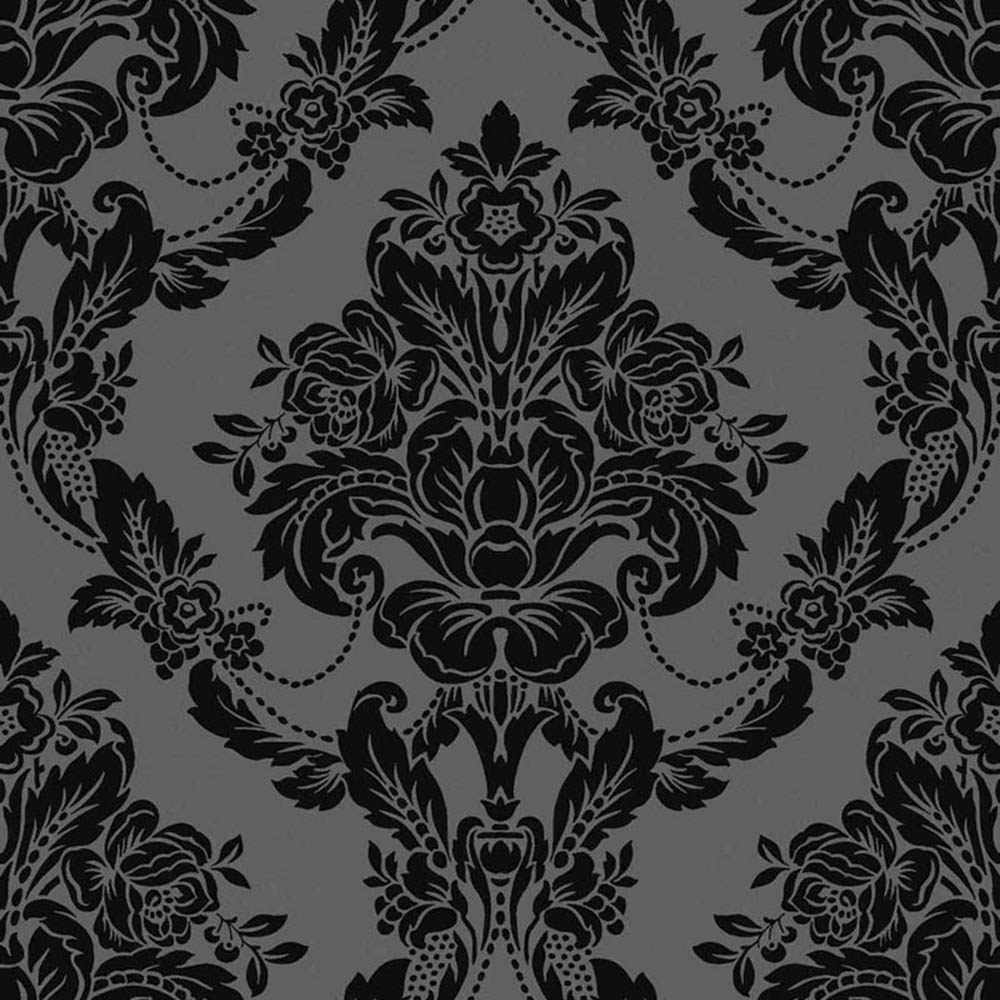 Palais Damask Wallpaper Black Velvet - Magenta Damask Wallpaper Uk , HD Wallpaper & Backgrounds