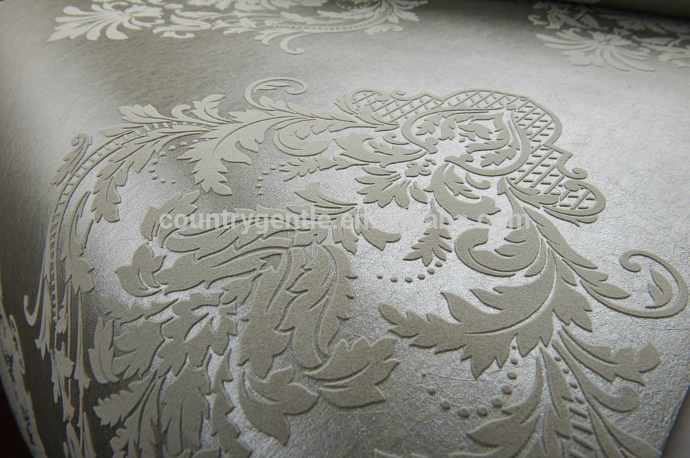 Velvet Wallpaper - Gray Flocked , HD Wallpaper & Backgrounds