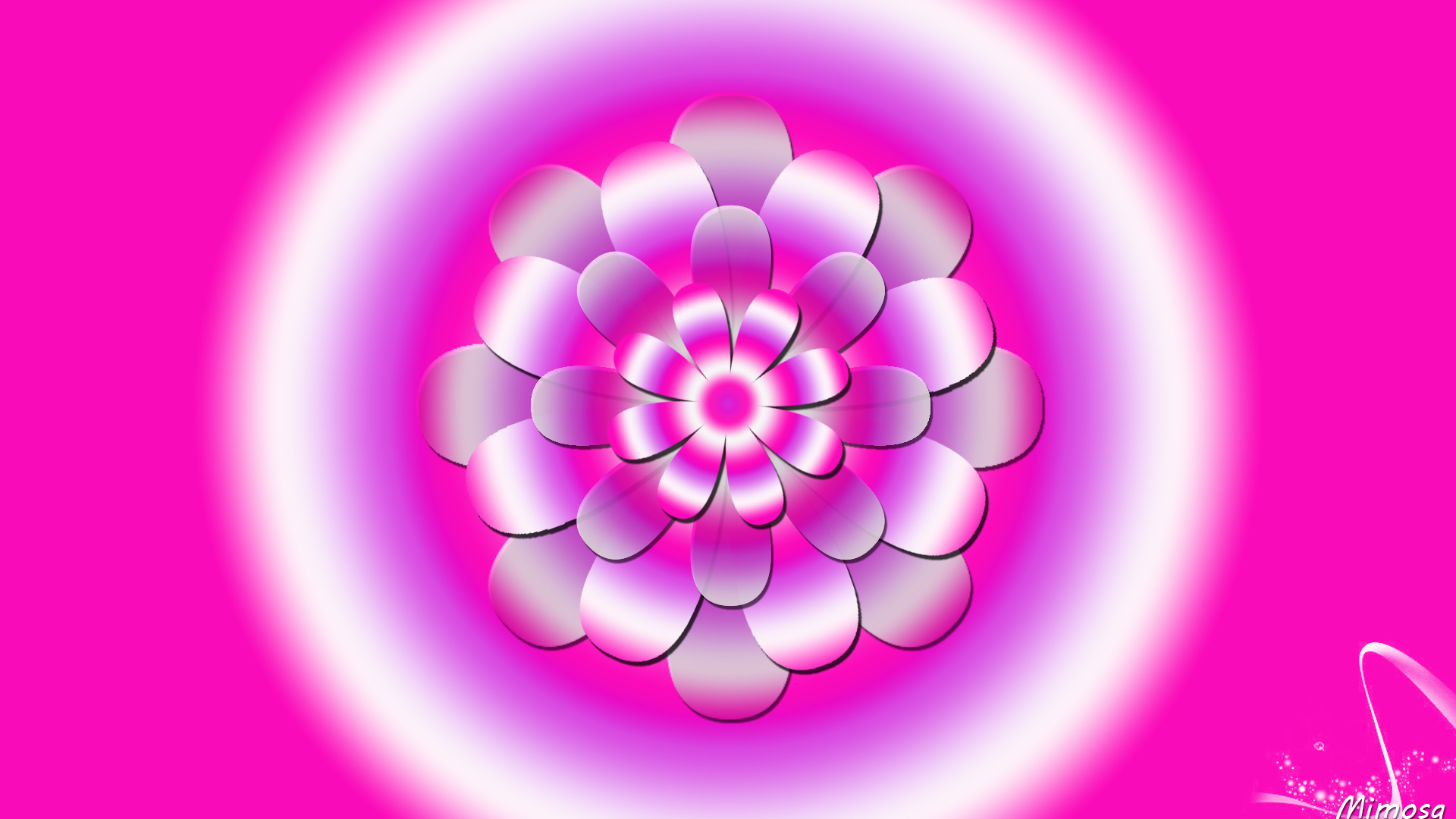 Digital Art, Flower, Artistic, Pink, Colors Wallpaper - Circle , HD Wallpaper & Backgrounds