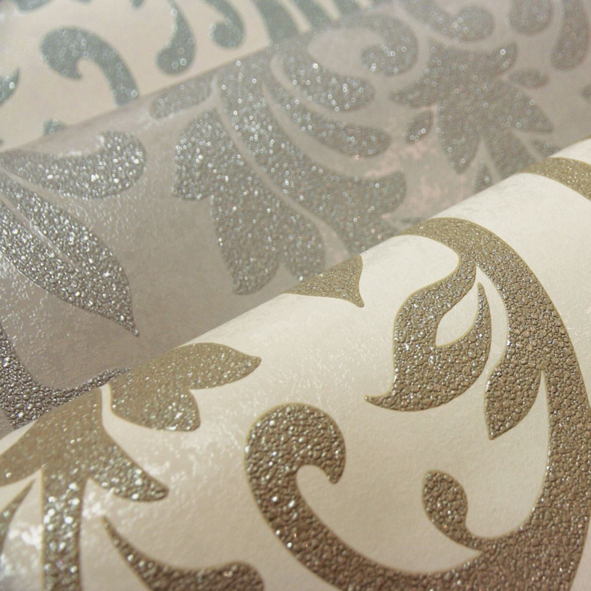 Arthouse Lucca Damask Wallpaper Duck Egg Mocha Silver - Tablecloth , HD Wallpaper & Backgrounds