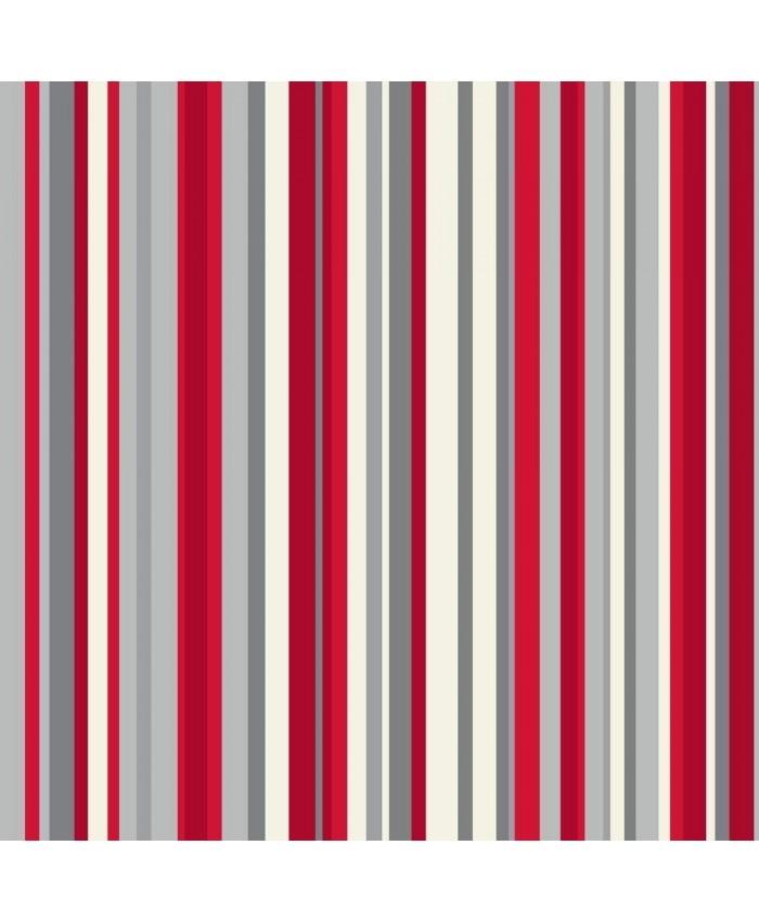 Sophia Stripe Wallpaper Red White Metallic Silver Striped - Pattern , HD Wallpaper & Backgrounds