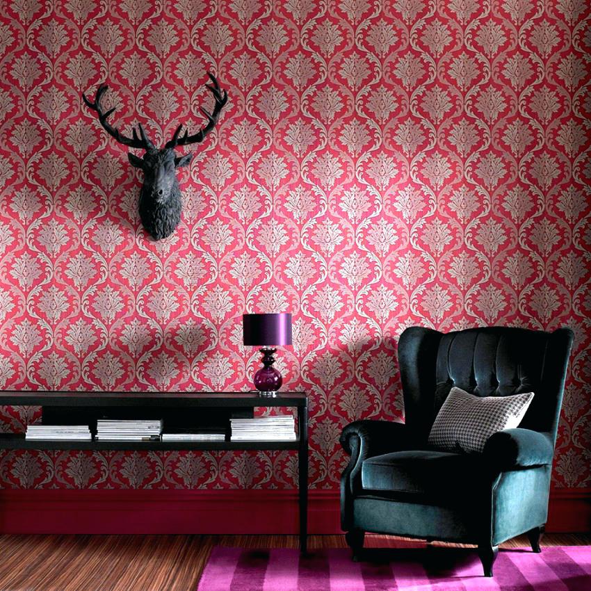 Red Wallpaper Living Room Red Wallpaper For Your Living - Обои Красные В Интерьере , HD Wallpaper & Backgrounds
