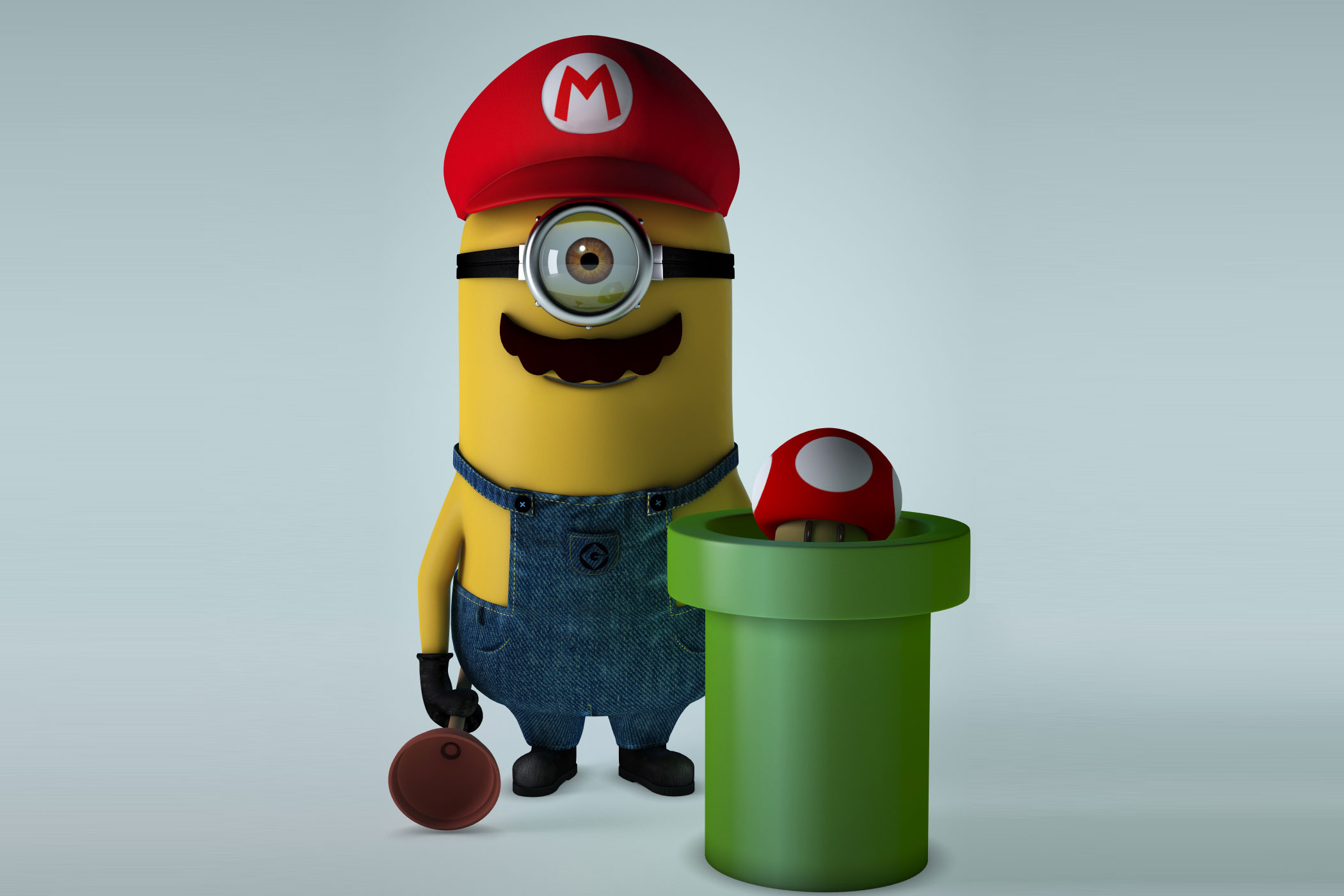 Minion Mario , HD Wallpaper & Backgrounds