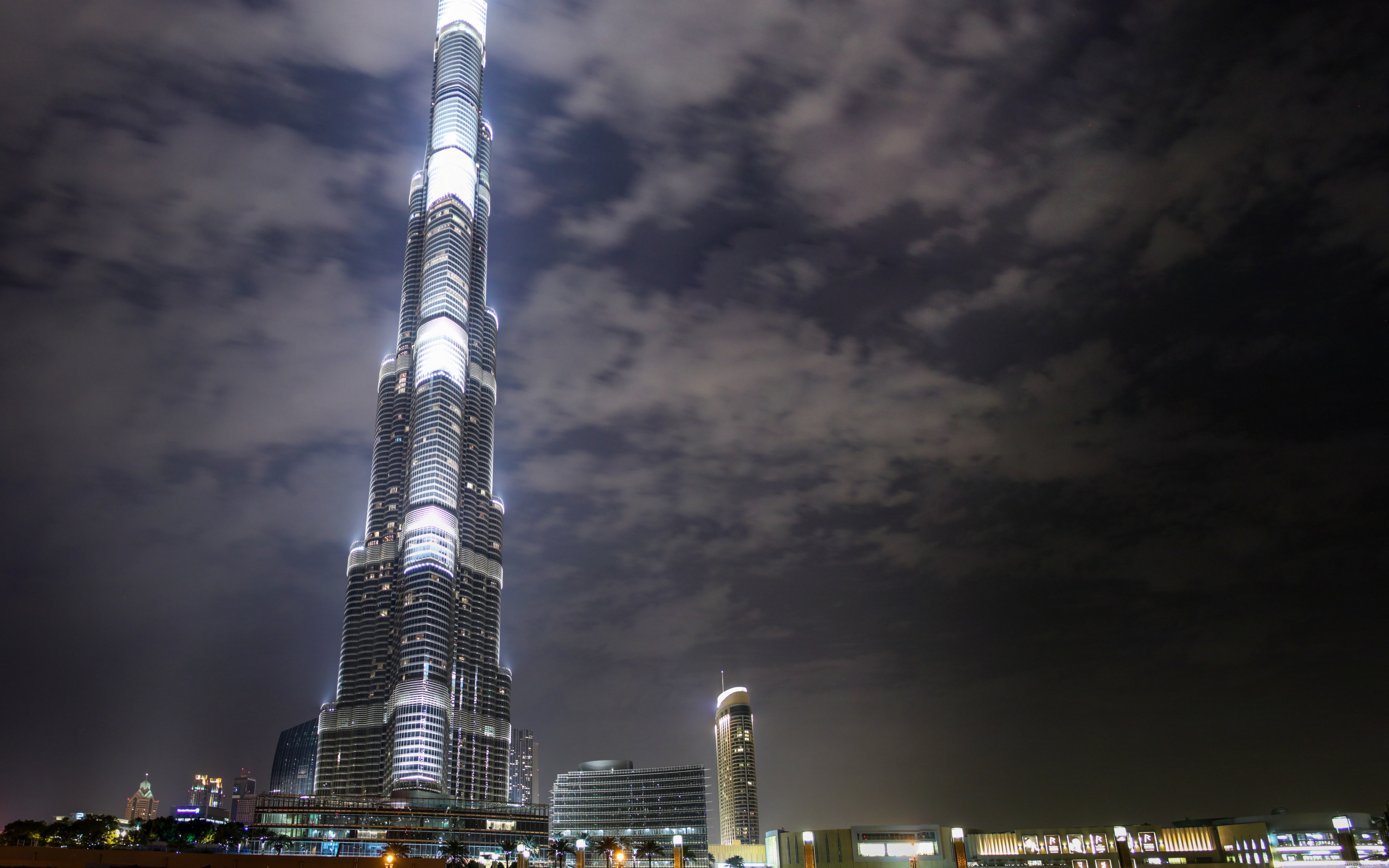 Wide - Burj Khalifa Wallpaper Night , HD Wallpaper & Backgrounds
