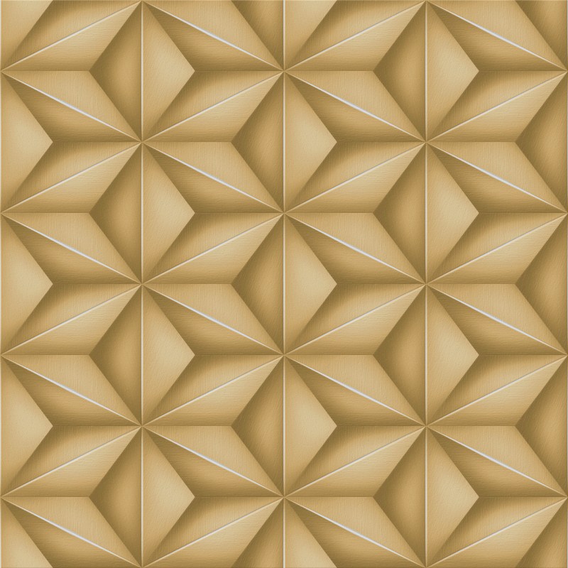 Modern Gold Brown 3d Geometric Patterned Wallpaper - Modern Grey , HD Wallpaper & Backgrounds