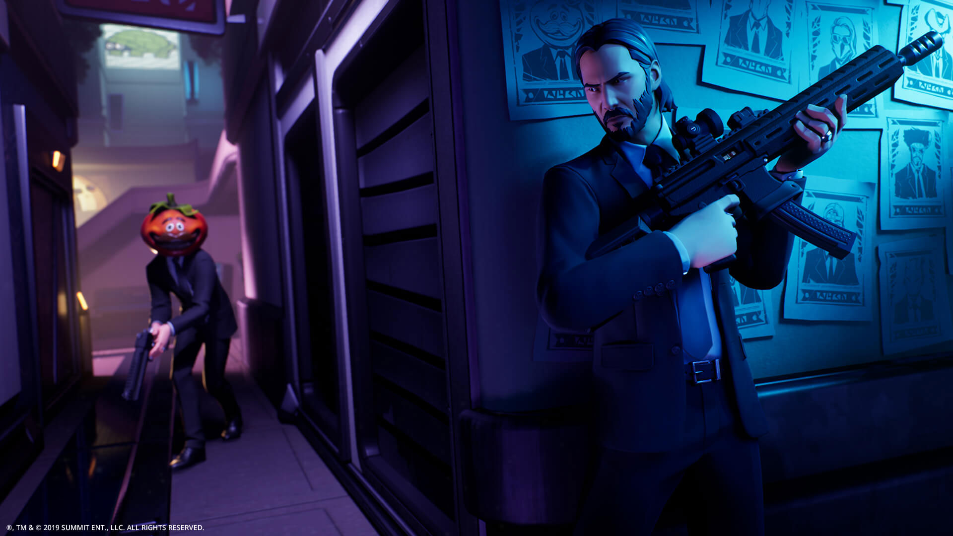 John Wick - Fortnite , HD Wallpaper & Backgrounds