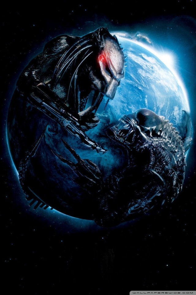 Mobile Hvga - Aliens Vs Predator Requiem 2007 Poster , HD Wallpaper & Backgrounds