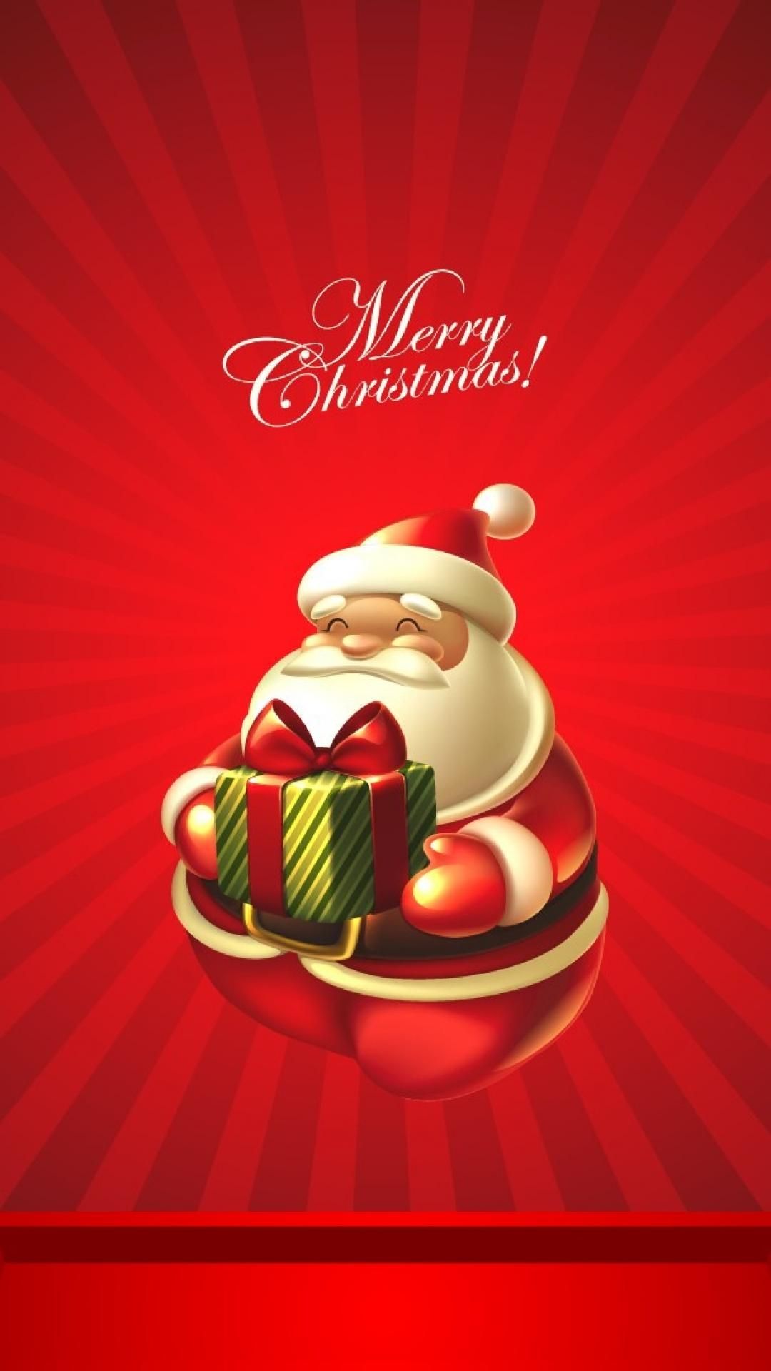 Cute Christmas Santa Claus Iphone 6 Wallpaper Download , HD Wallpaper & Backgrounds