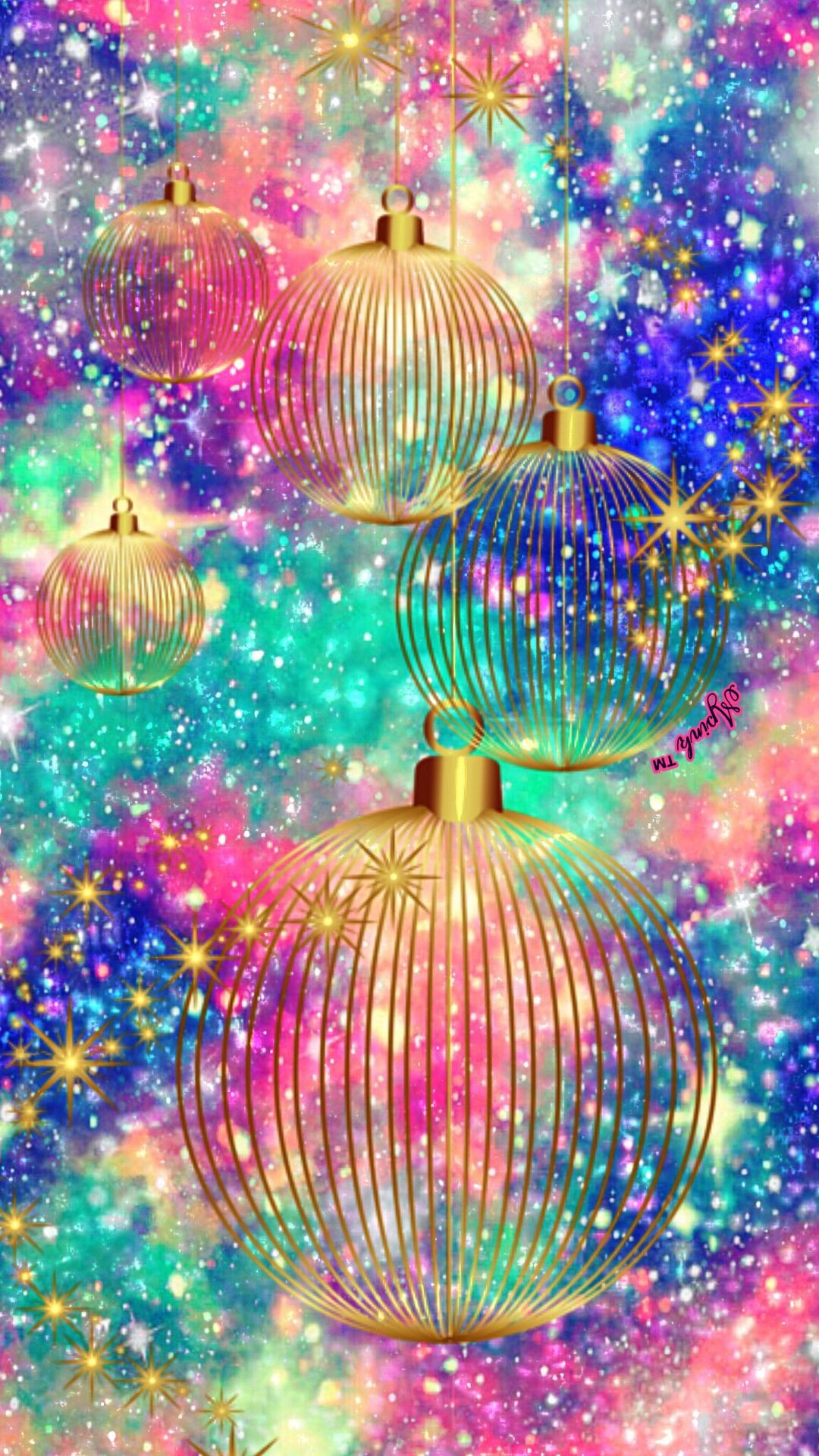 Iphone 8 Plus Wallpapers Christmas Unique Pink Glitter Christmas