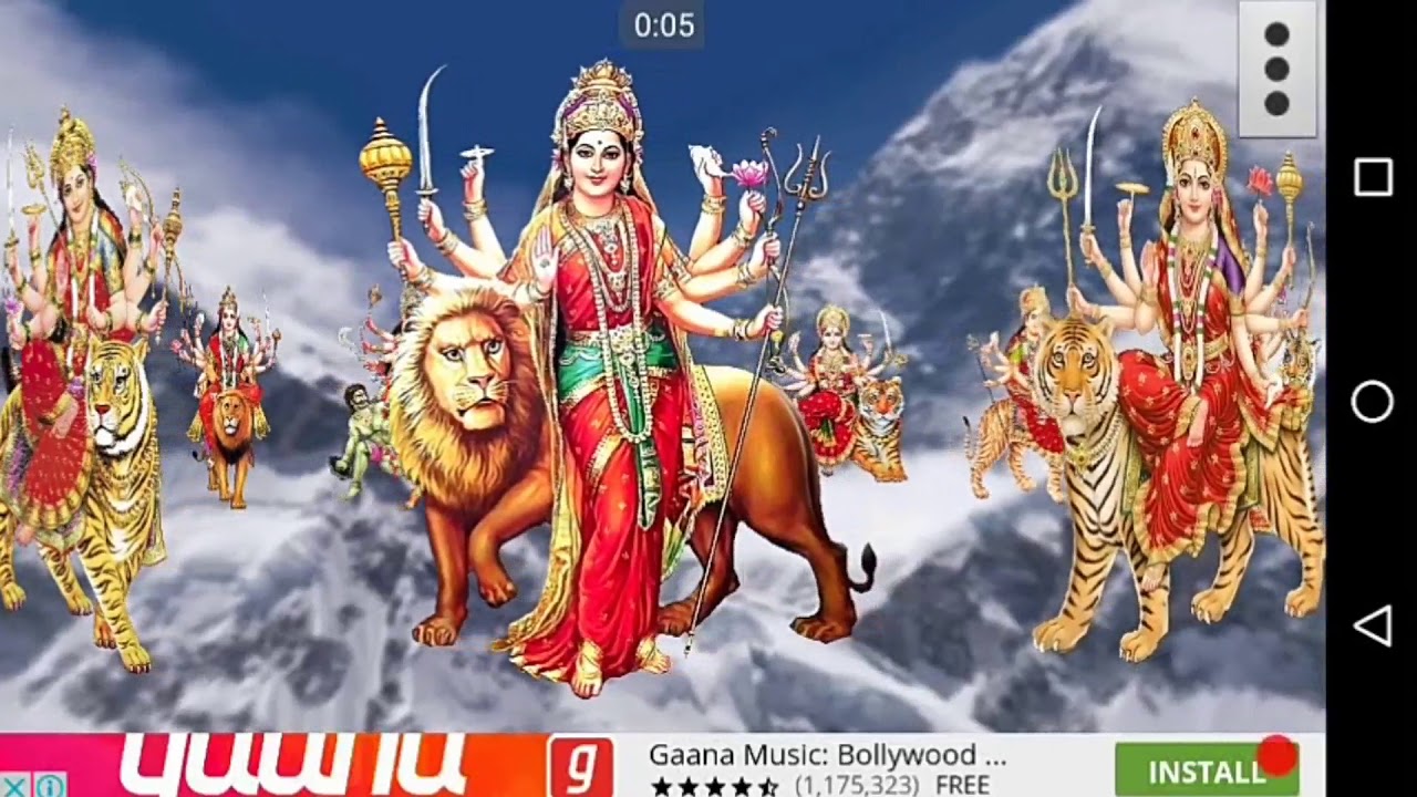 4d Maa Durga Live Wallpaper - Durga Devi , HD Wallpaper & Backgrounds