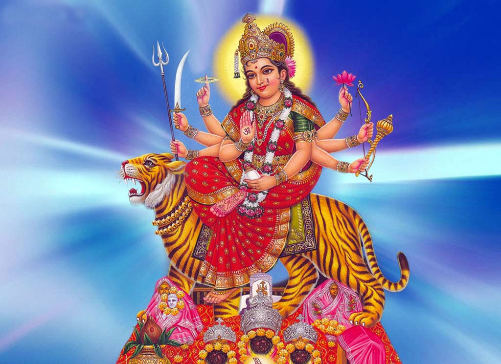 Maa Sherawali Hd Wallpaper - Durga Mata , HD Wallpaper & Backgrounds