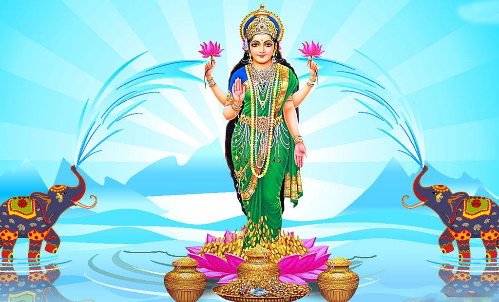 Devi Maa Lakshmi - Laxmi Mata Full Hd , HD Wallpaper & Backgrounds
