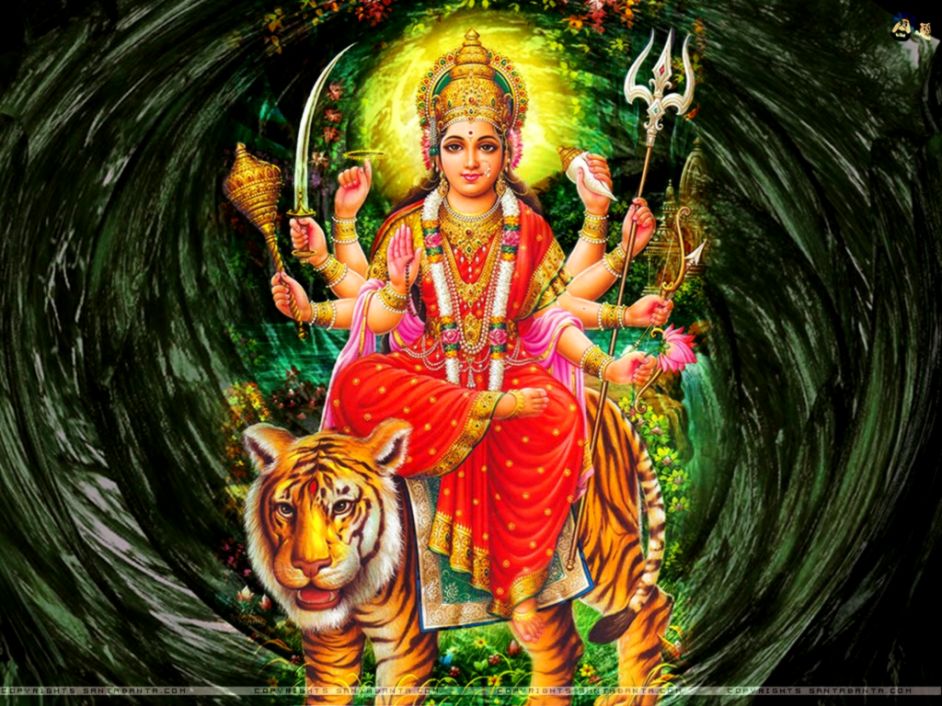 Hindu Bhakti Wallpapers Download Wallpapers Download - Durga Maa Ka Photo Download , HD Wallpaper & Backgrounds