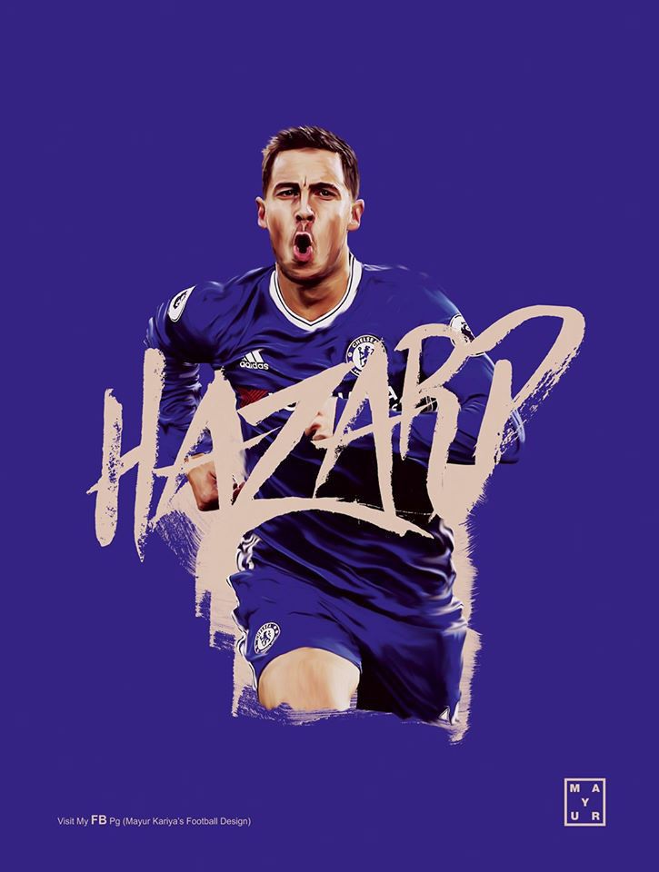 Hazard - Chelsea F - C - On Behance Chelsea Fc Wallpaper, - Player , HD Wallpaper & Backgrounds