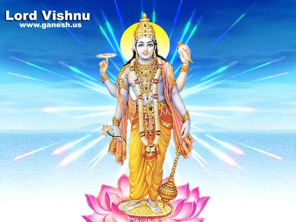Bhakti Wallpaper Photos - Lord Vishnu Lotus Flower , HD Wallpaper & Backgrounds