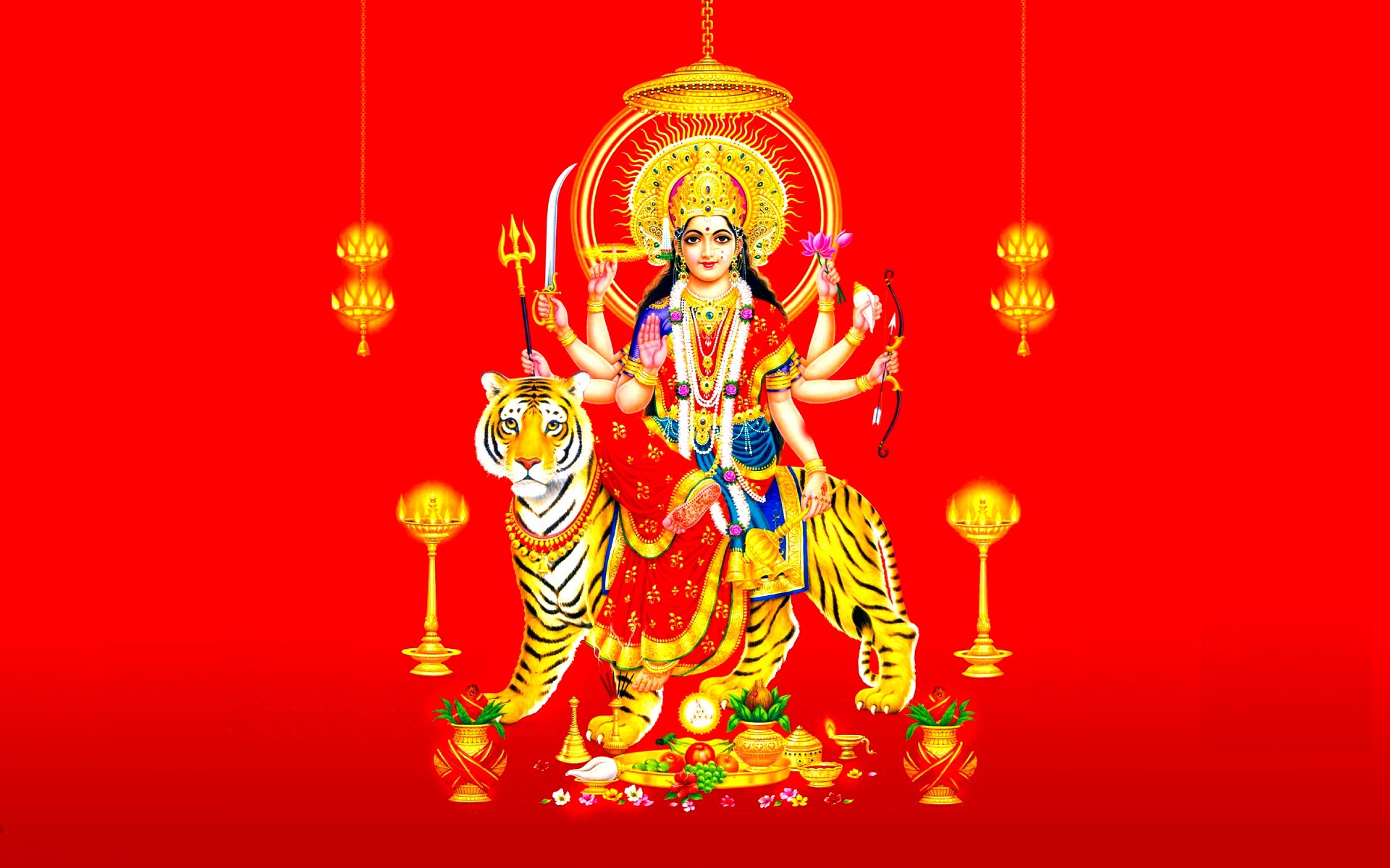 Bhakti Wallpaper - Chaitra Navratri 2019 Wishes , HD Wallpaper & Backgrounds