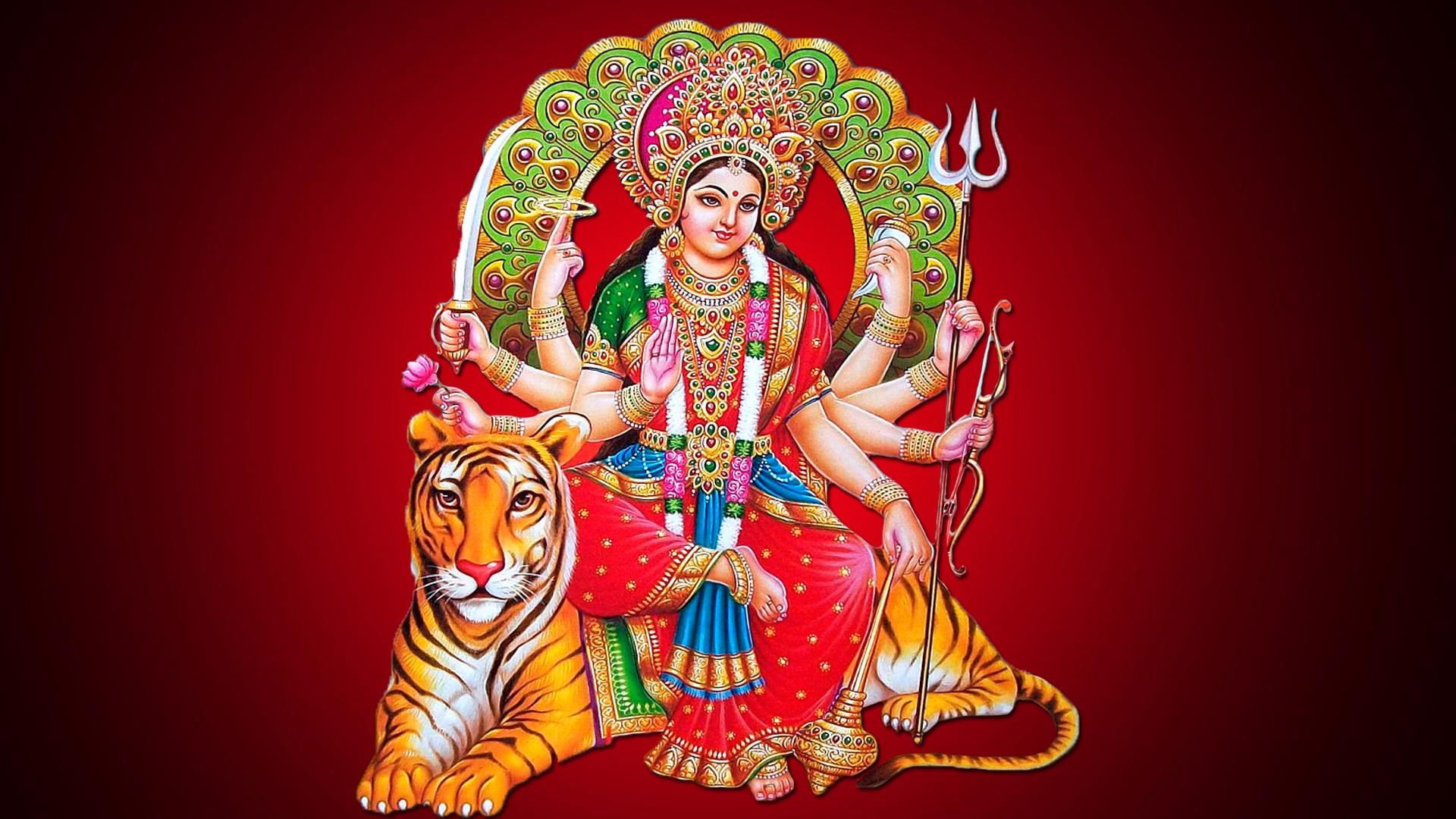 Bhakti Wallpaper 3d - Maa Durga Hd , HD Wallpaper & Backgrounds