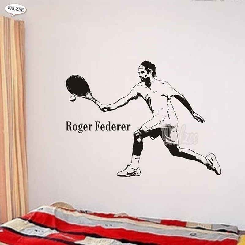 Removable Wallpaper Roger Federer Vinyl Wall Sticker - Roger Federer Wall Sticker , HD Wallpaper & Backgrounds