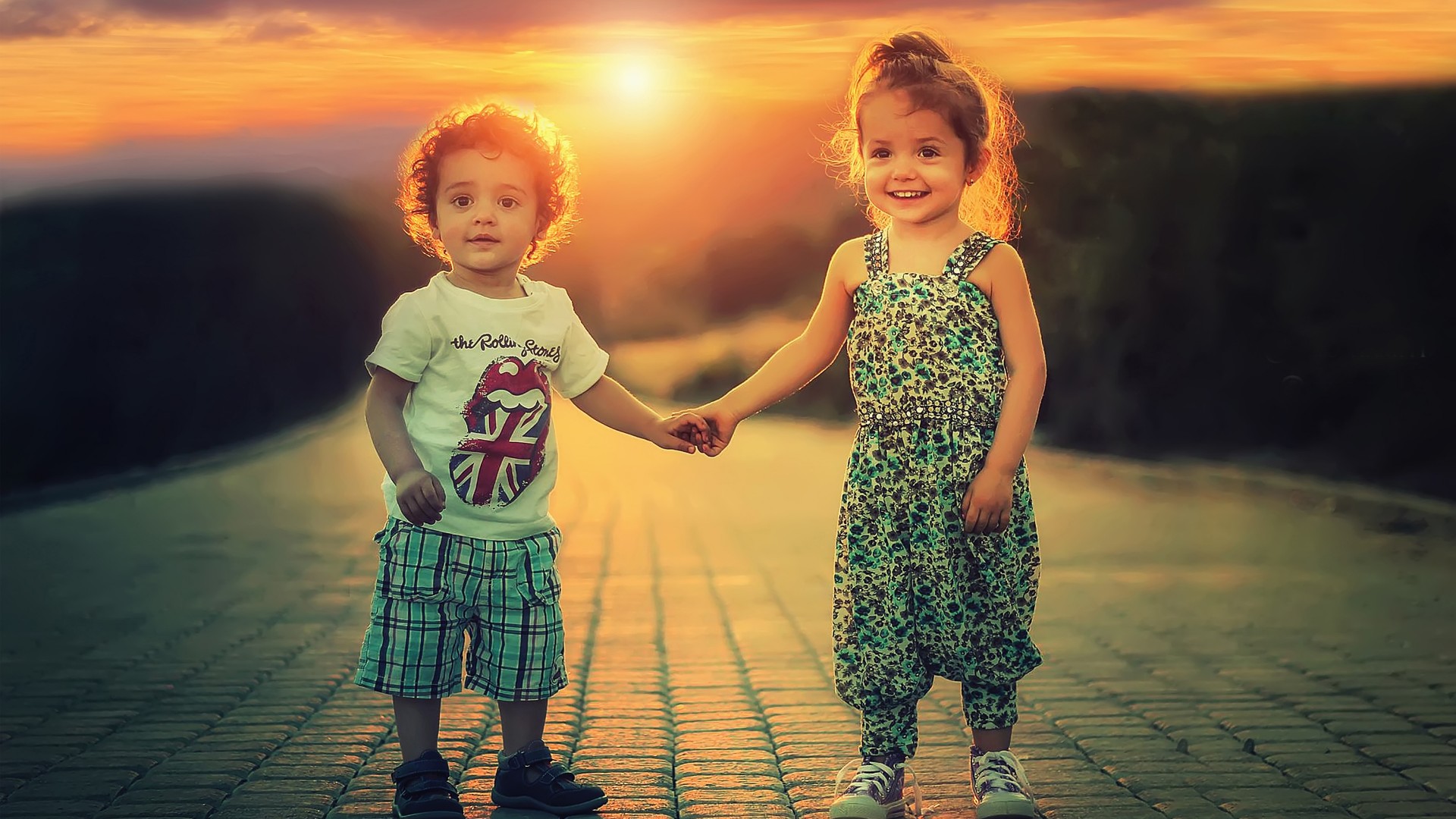 Hd - Love Cute Baby Couple , HD Wallpaper & Backgrounds