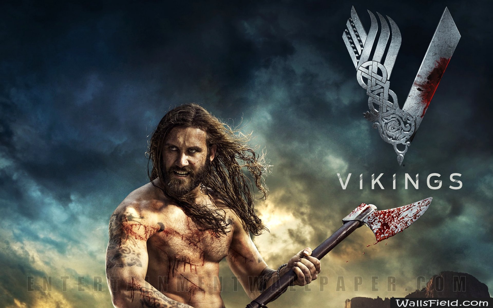 Vikings Ragnar Wallpapers Desktop - Vikings Season 2 Posters , HD Wallpaper & Backgrounds