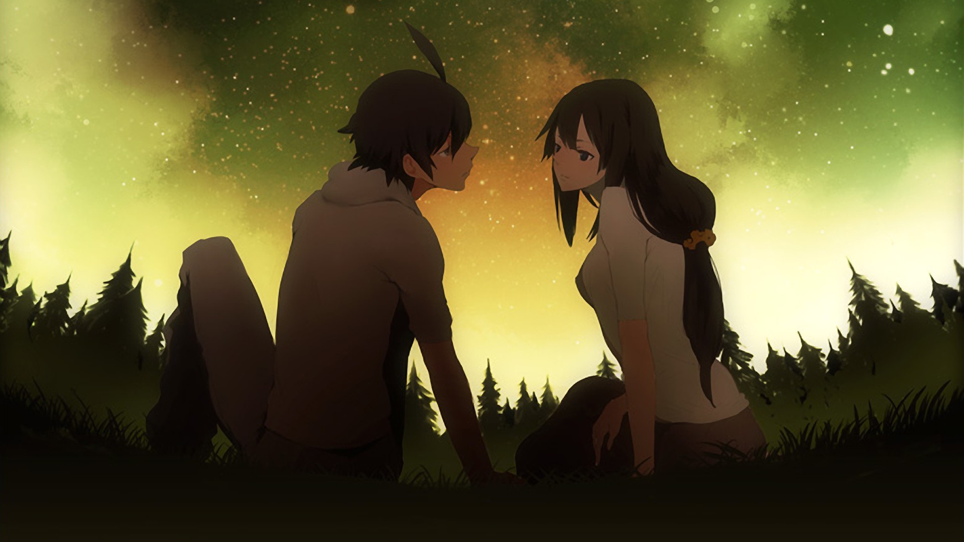 Cute Anime Couple Hd Wallpapers - Anime Couple Image Download , HD Wallpaper & Backgrounds