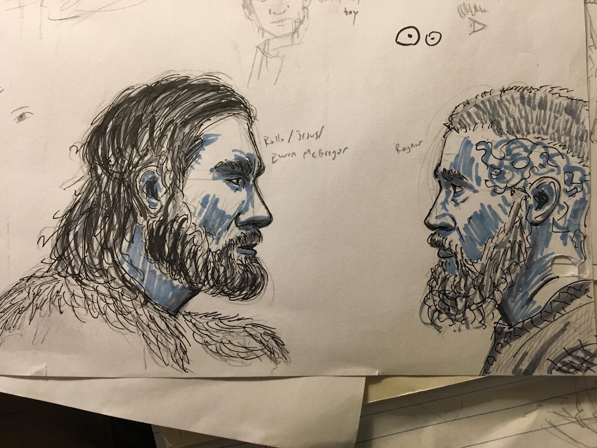 Art[no Spoilers] Was Bored In Class, Doodled Rollo - Sketch , HD Wallpaper & Backgrounds