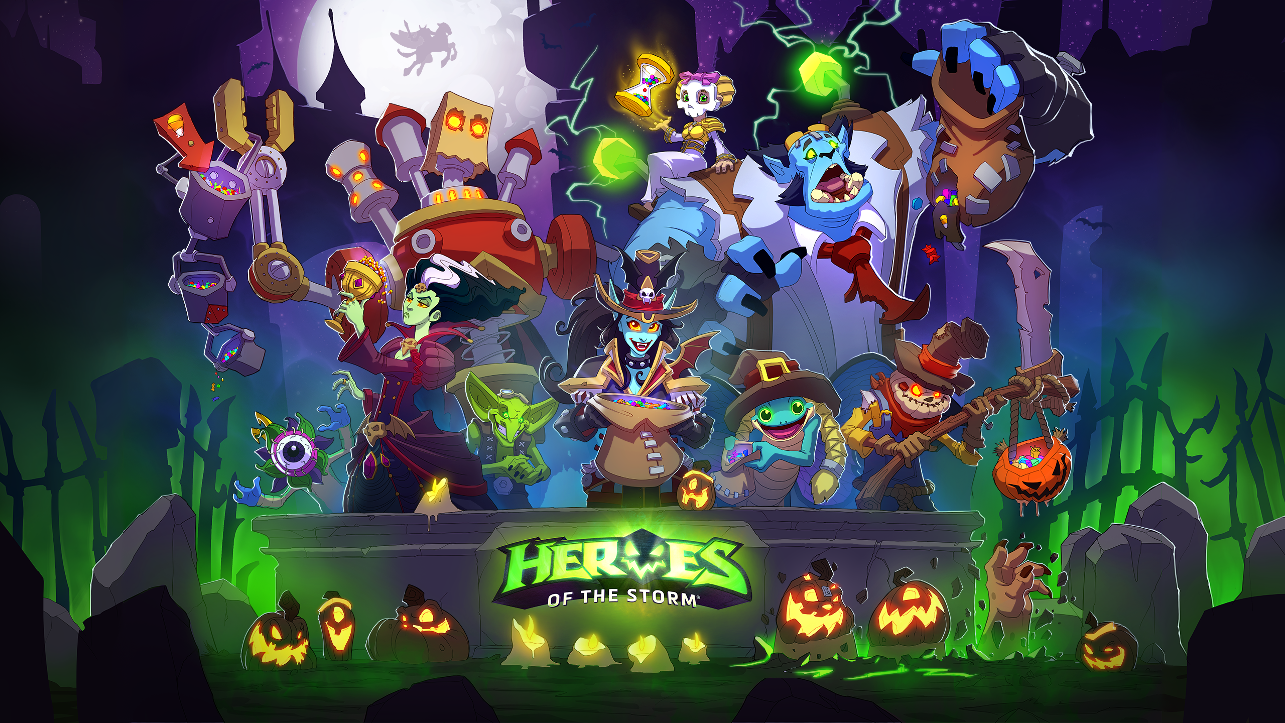 Storm Ui Loading Startup - Heroes Of The Storm Halloween 2018 , HD Wallpaper & Backgrounds