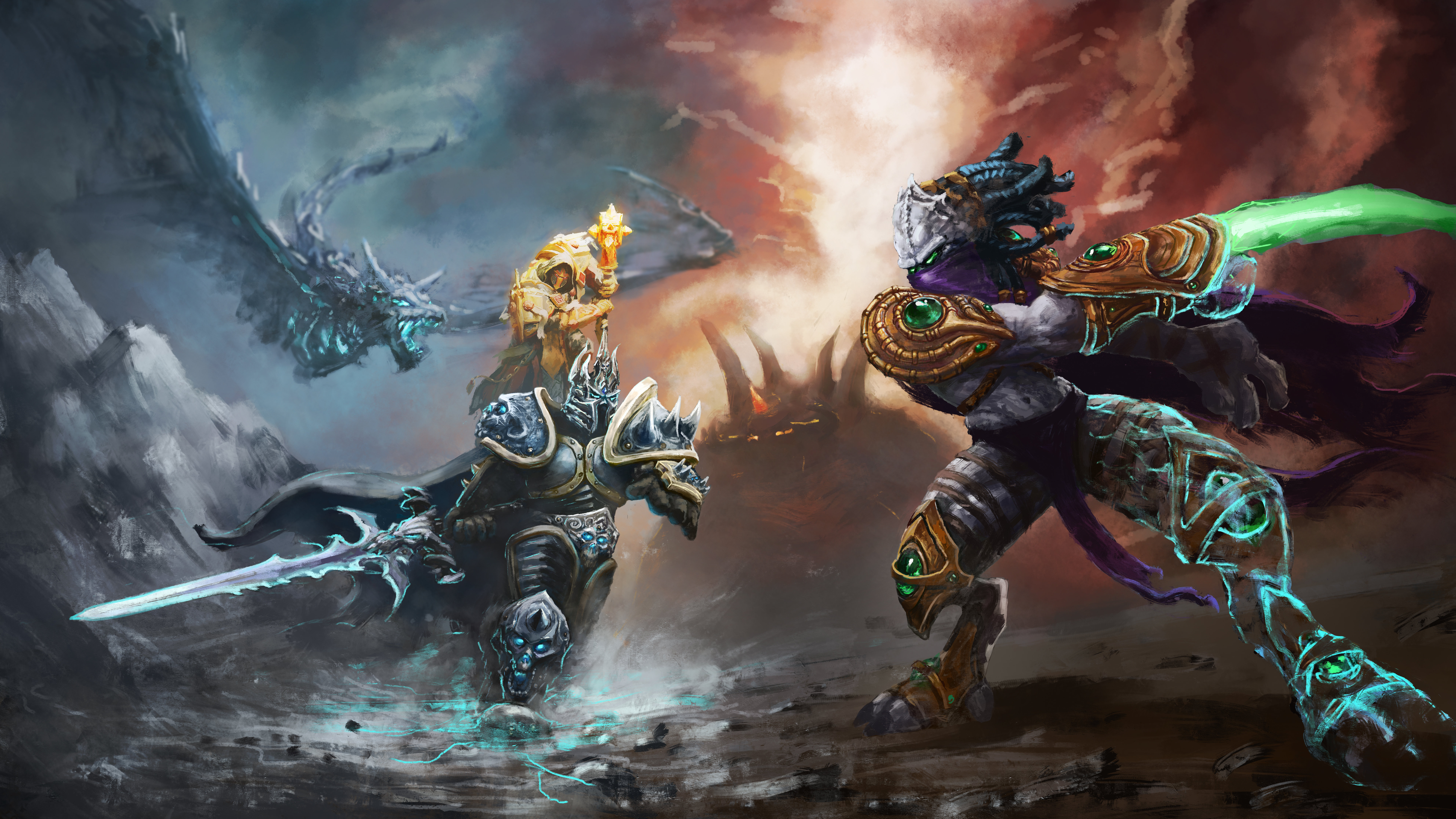 World Of Warcraft Dota 2 , HD Wallpaper & Backgrounds