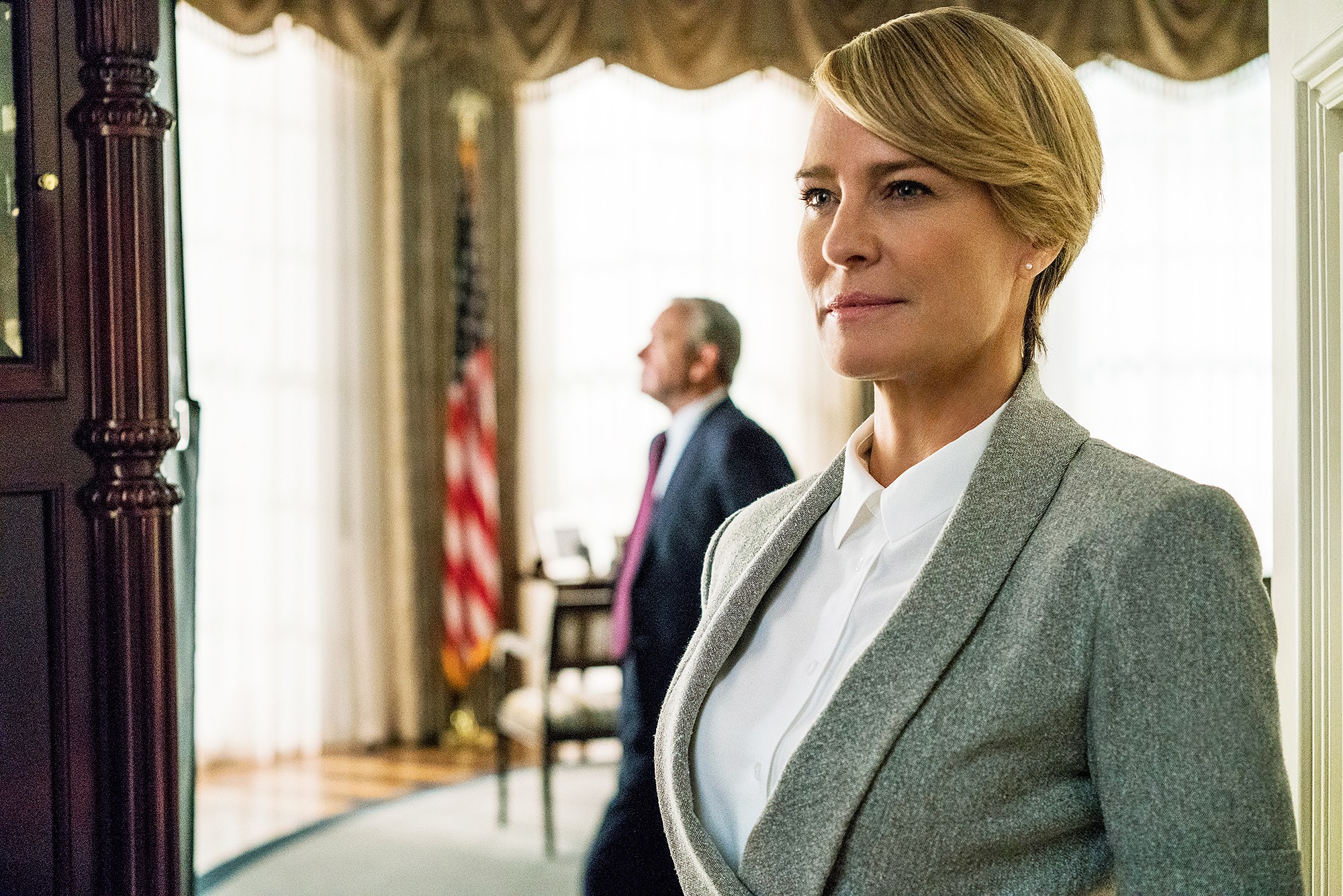 Robin Wright Celebrates Wrapping 'house Of Cards' After - Robing Wright , HD Wallpaper & Backgrounds