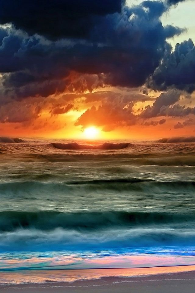 Sunrise Glorious Ocean Red Sunset Hd Live Wallpaper - Iphone 8 Christian Wallpaper Hd , HD Wallpaper & Backgrounds