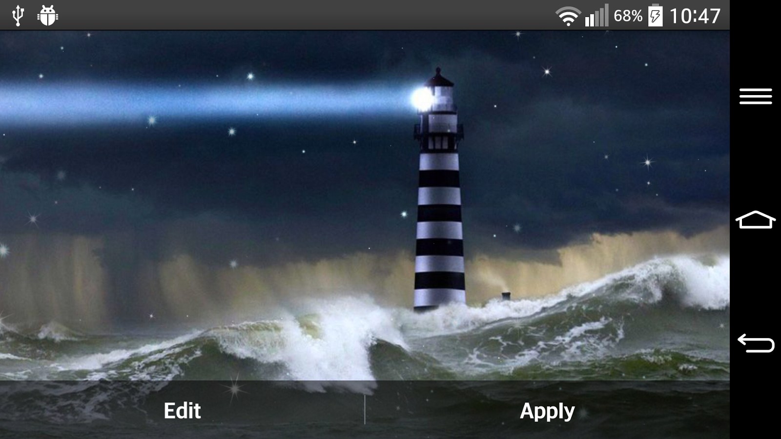 Storm Live Wallpaper Android Apps On Google Play - Lighthouse Shining In The Darkness , HD Wallpaper & Backgrounds