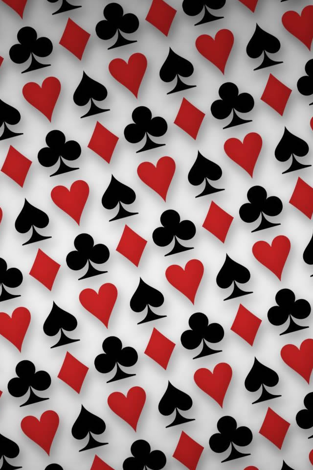 Playing Cards Symbols Digital Art Iphone 4s Wallpaper - Playing Card , HD Wallpaper & Backgrounds