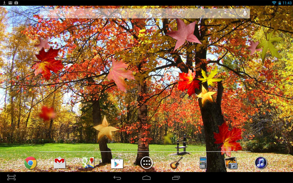 Golden Forest Lwp - Maple Leaf , HD Wallpaper & Backgrounds