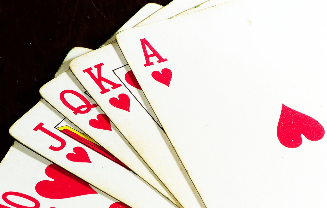 Photo Wallpaper Royal Flush, Poker, Playing Cards - Fond D Écran Jeu De Carte Gratuite , HD Wallpaper & Backgrounds