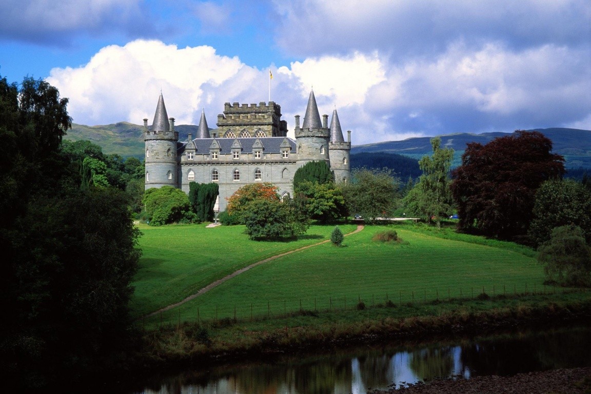 Download Forests Chateau Forest Hd Live Wallpaper 3d - Inveraray Castle , HD Wallpaper & Backgrounds