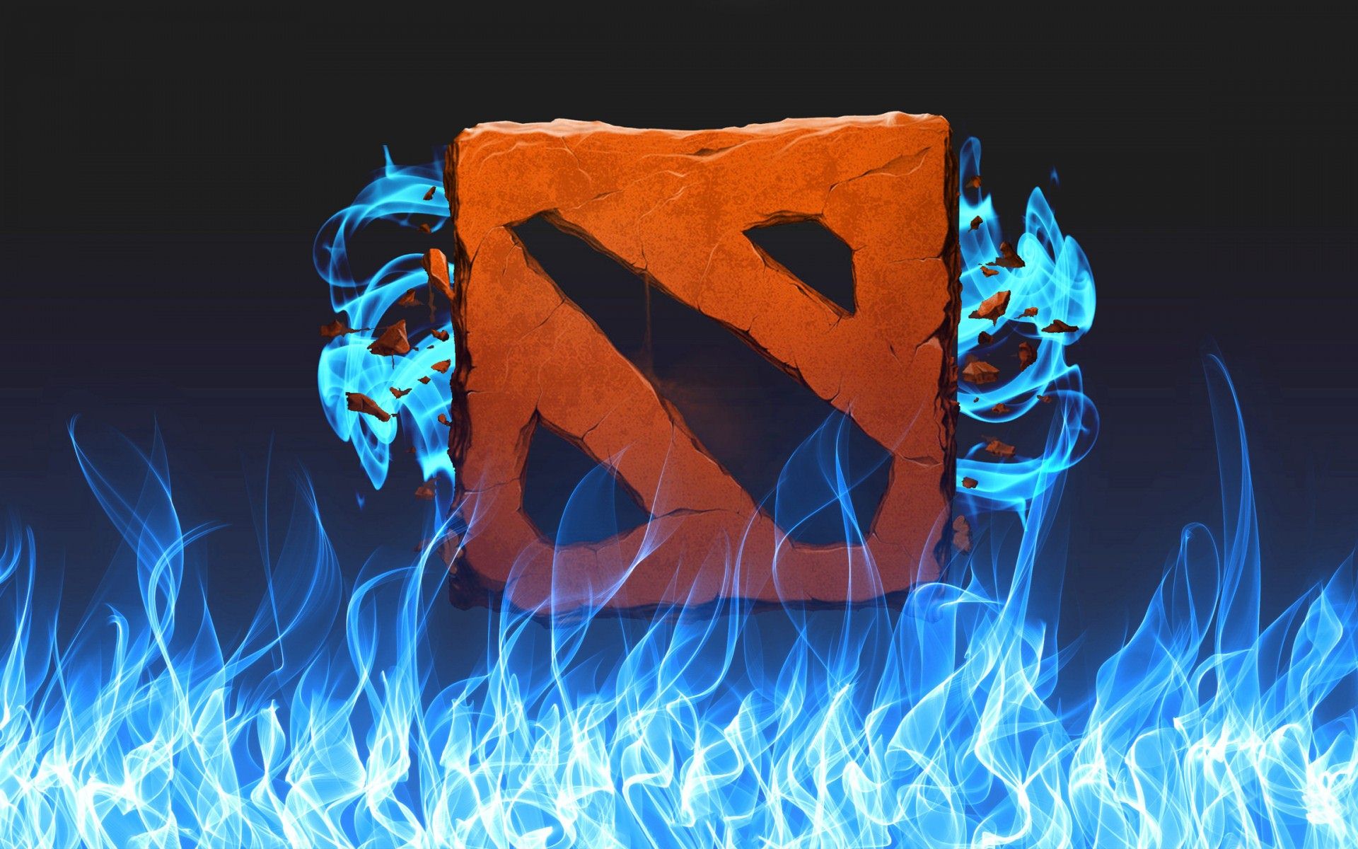 Dota 2 Ice Fire Logo Wallpaper - High Resolution Dota 2 Logo , HD Wallpaper & Backgrounds