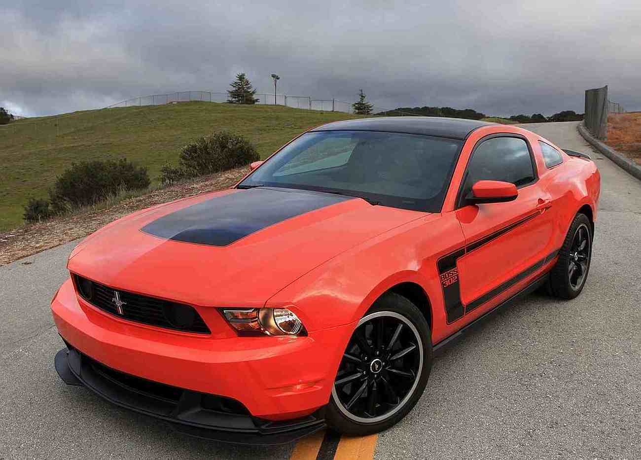 Wallpapers De Carros Semana 115 Ford Mustang 2012 Wallpaper - 2012 Mustang Boss 302 Competition Orange , HD Wallpaper & Backgrounds