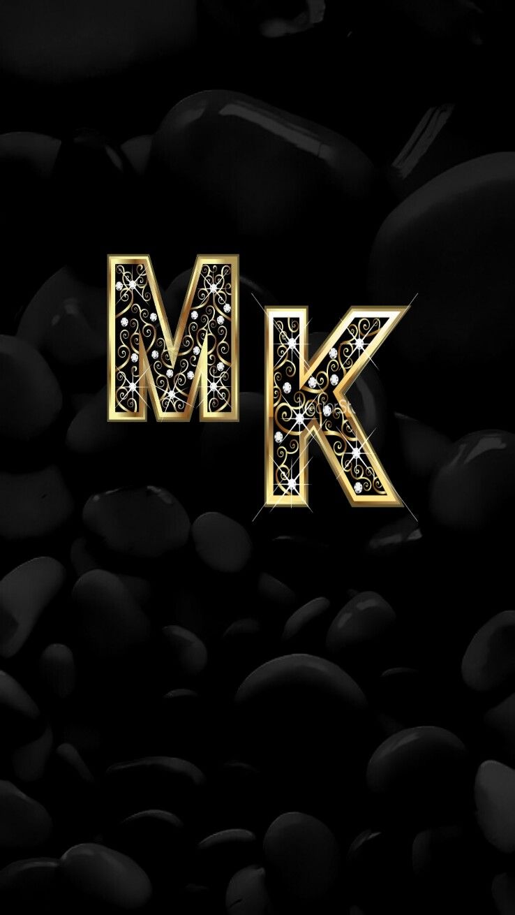 Gold Letters On Black Rock Iphone Wallpaper - Mk Background , HD Wallpaper & Backgrounds