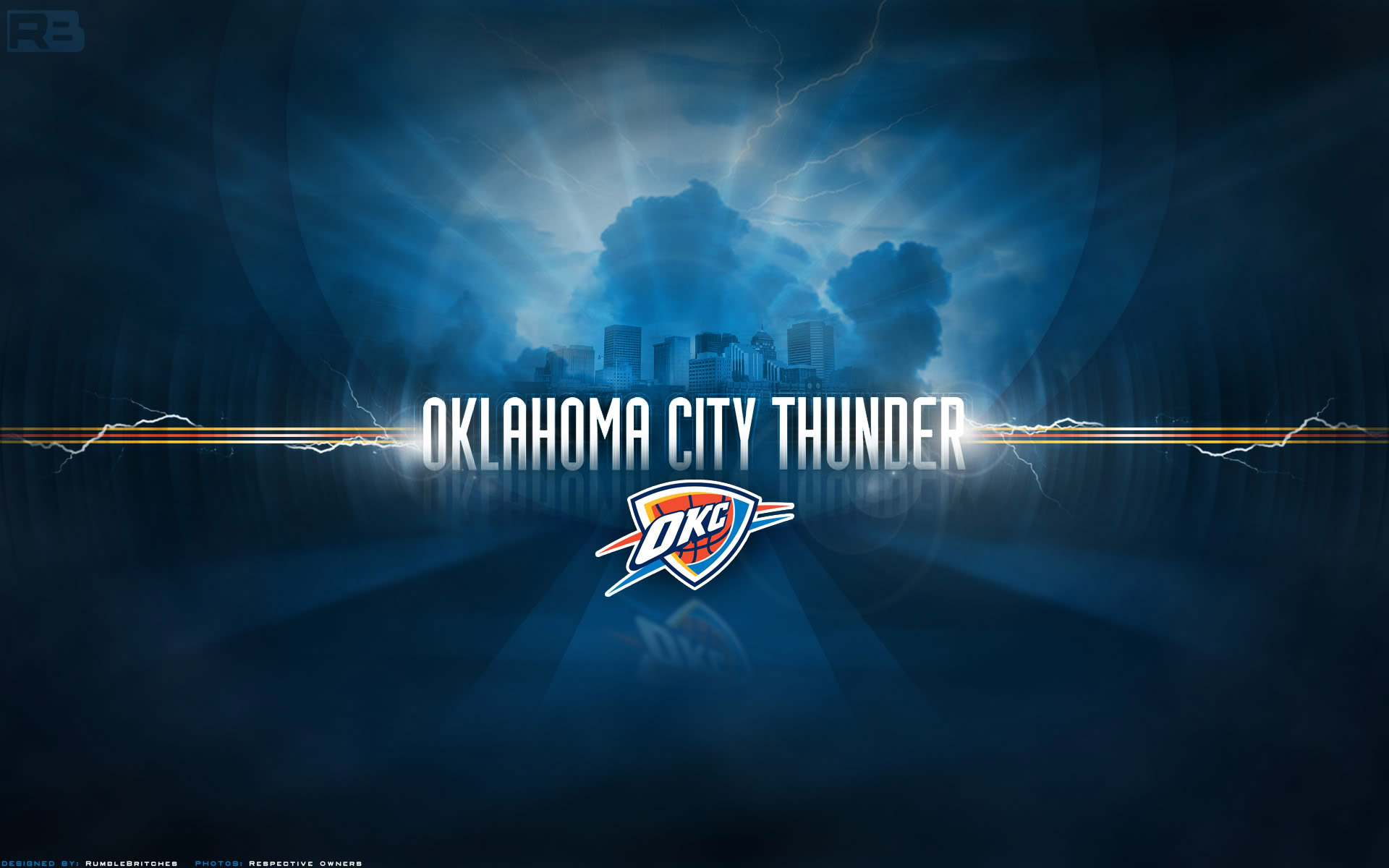 Oklahoma City Thunder Wallpapers - Oklahoma City Thunder Backgrounds , HD Wallpaper & Backgrounds