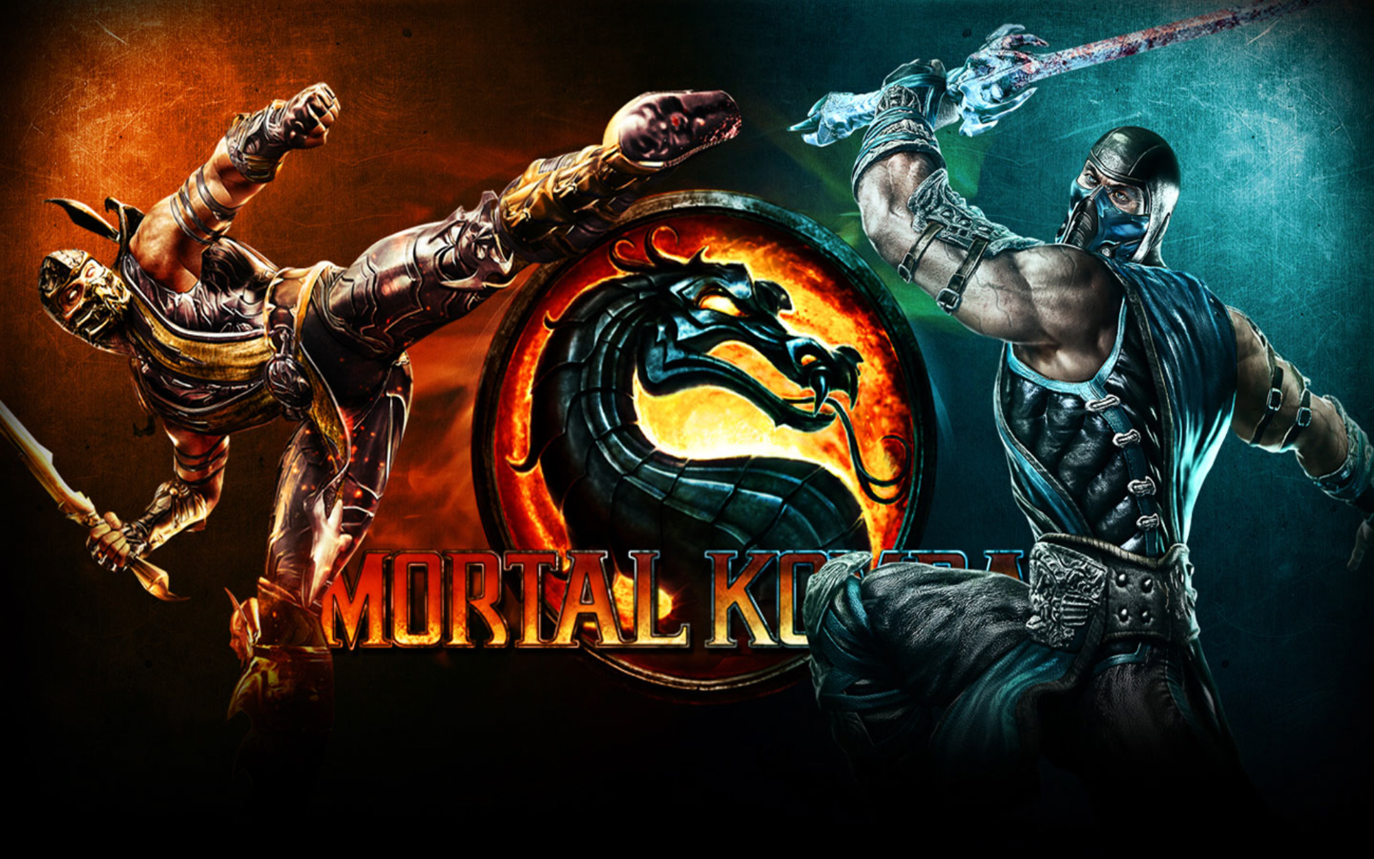 Desgins Pictures Mortal Kombat Wallpapers - Mortal Kombat Scorpion Vs Sub Zero , HD Wallpaper & Backgrounds