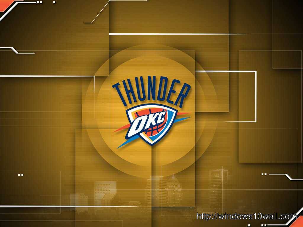 Okc Thunder Logo Background Wallpaper - Oklahoma City Thunder , HD Wallpaper & Backgrounds